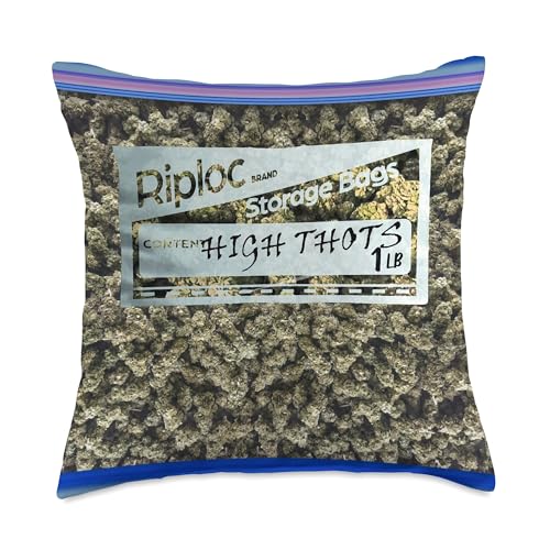 Weed Baggie Throw Pillow