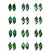 Produktbild Briskorry 12 Paar St Patricks Day Kunstleder Ohrringe Klee Träne Tropfen Baumeln Ohrringe Kleeblatt Blütenblatt Blatt Anhänger Ohrring für Frauen Teen Mädchen Ohrschmuck Geschenk