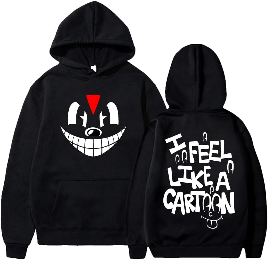 NEW Lil Darkie Cartoon Hoodie Unisex Hooded Sweatshirt Long Sleeve Pullover Streetwear Clothes