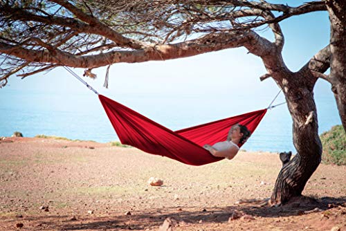 AMAZONAS Ultra-Light Mars Hammock Set Large Lightweight Hammock with Rope and Hook 450 g / 275 x 140 cm / up to 120 kg - Image 3