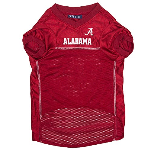 Image of Pets First Collegiate Alabama Crimson Tide Dog Mesh Jersey, Small,1 Count
