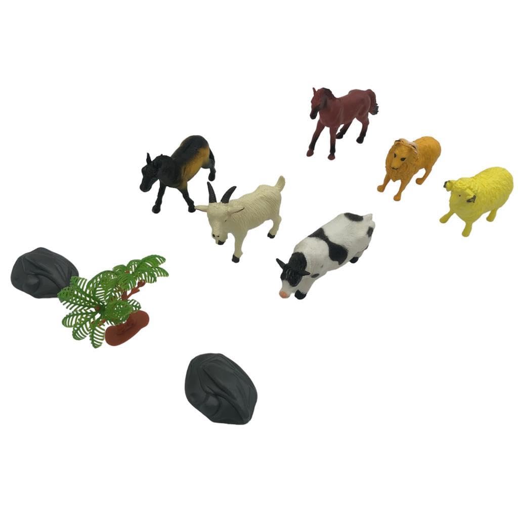 Set di piccoli animali da fattoria in borsa