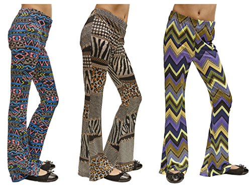 Dinamit Jeans 3 Pack Big Girls Printed Bell Bottoms