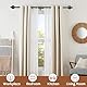 78-241cm Industrielle doppelte Vorhangstange für Fenster, 25mm Durchmesser Heavy Duty Wrap Around Dual Vorhangstange, verstellbare schwarze Fensterstangen Teleskop für Wohnzimmer, Glasschiebetür