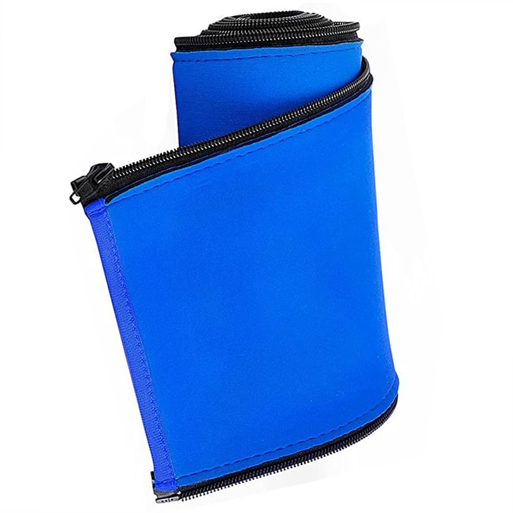 Cubierta para barandilla de piscina de 300 cm, cubierta de neopreno antideslizante resistente con cremalleras para escalones de escalera