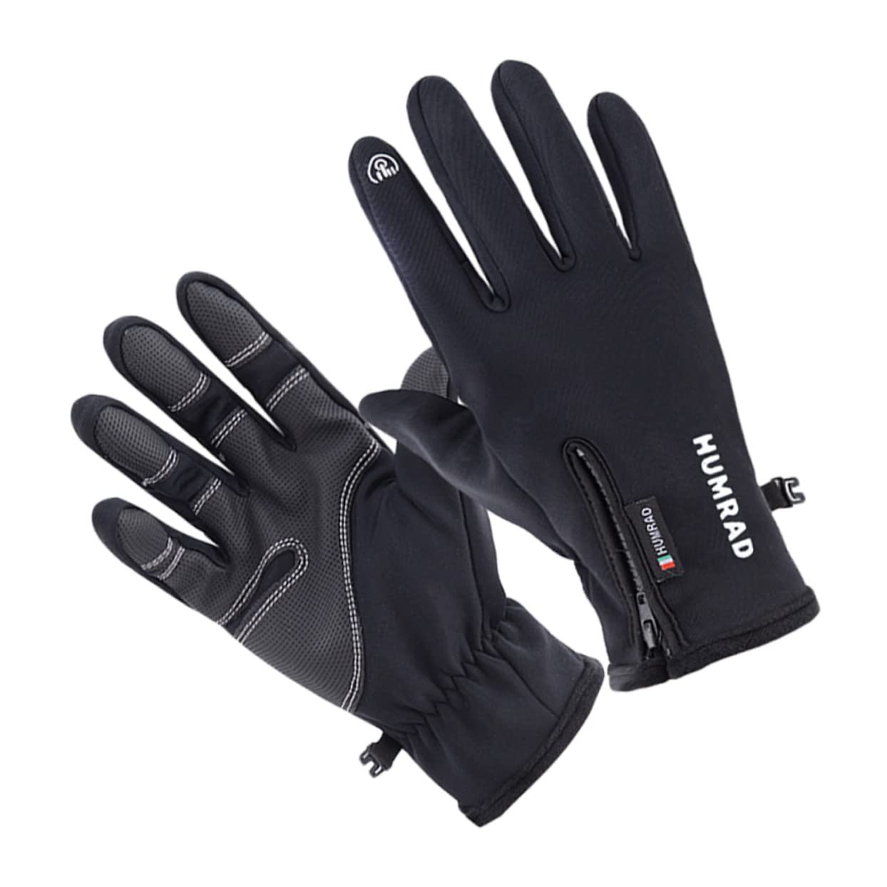 FOMIYES 1Pair Windproof Touch Screen Gloves for Men Fleece Lined Cycling Gloves for Winter Sports Skiing and Outdoor Activities