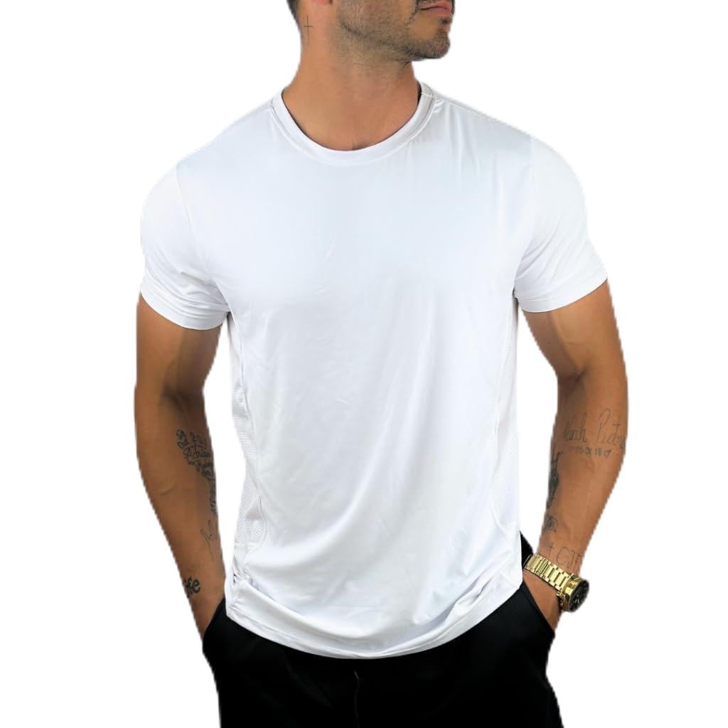 Camiseta Masculina Malha Fria Dry Fit Treino Academia Não Amarrota Poliamida em promoção! Veja a oferta e mais achadinhos de Camisetas 6 Hoje é o melhor dia para comprar Camiseta Masculina Malha Fria Dry Fit Treino Academia Não Amarrota Poliamida com aquele preço maroto! Promoção! Aproveite a oferta! 6