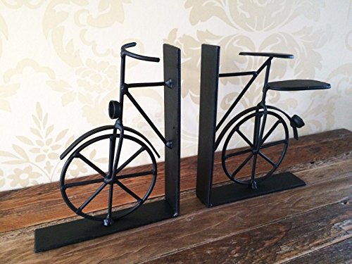 Vintage sujetalibros de bicicletas Negro bicicletas libro del metal Divisor...