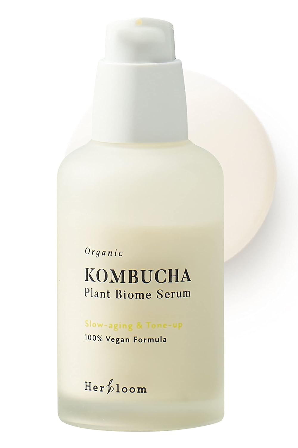 Herbloom Organic Kombucha Biome Serum - Deep Moisturizing and Hydrating Serum, Ceramide and Triple Hyaluronic Acid, Non Sticky, Korean Essence, Vegan - 1.69 fl.oz.