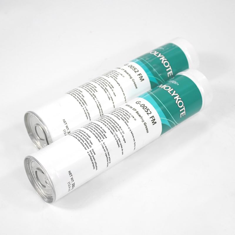 Molykote G-0052 FM White EP - Grasso per cuscinetti 380 g, grasso multiuso per contatto con gli alimenti occasionali, lubrificante meccanico per cuscinetti, catene, ingranaggi, a prova di alimenti