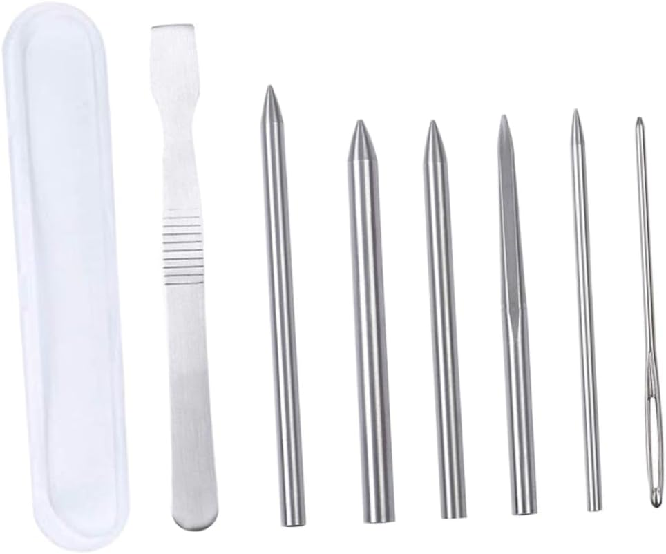 SEWACC 7pieces Lacing Needle Set for Leather Bracelet Weaving Durable Stitching Tools for DIY Crafts and Accessories for Handmade Enthusiasts and Professionals