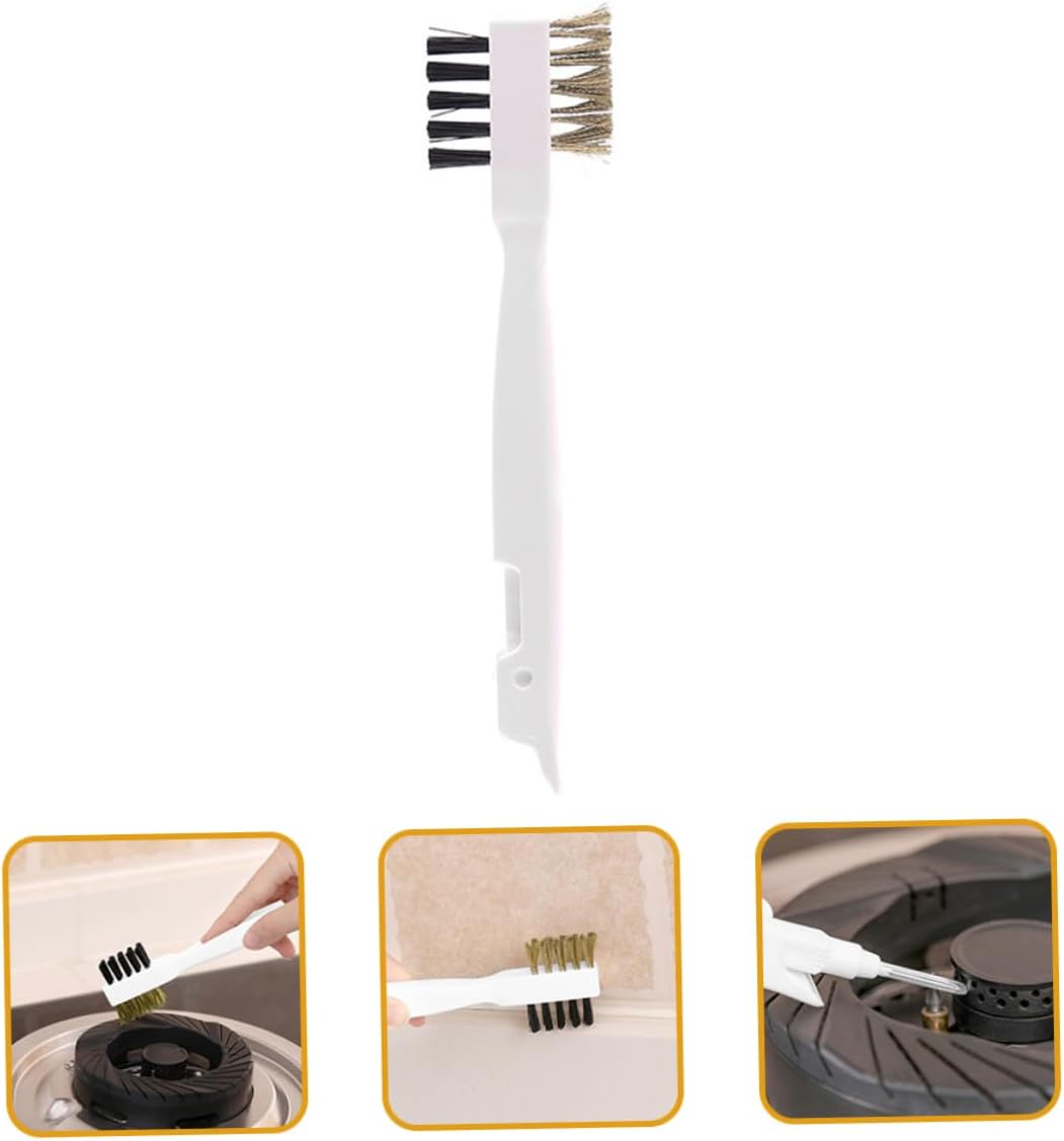 Ipetboom 5pcs Gas Stove Cleaning Brush Wire Brush for Pot and Pan Bottoms for Grease and Grime Removal Kitchen Household Cleaning Tool for Deep Crevices and Stovetops