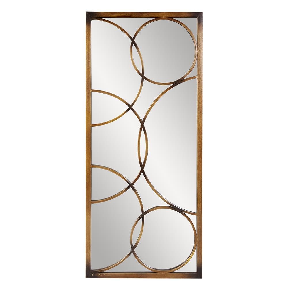 Howard Elliott Collection Antique Bronze Howard Elliott 13225 Brittany Rectangular Mirror, 21 X 47-Inch,