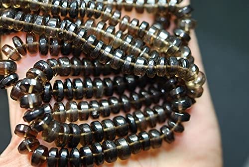 Quartz fumé de qualité gemme perles rondelles 8mm taillées pour bijoux fins