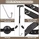 BDSM Anal Hook Fesseln Kit Sex Bondage SM Sexspielzeug mit bequemen und langlebigen Ballknebeln, Halsband und verstellbaren Lederhandschellen