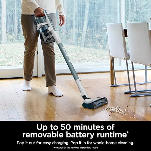 Image of Shark PowerPro Plus Cordless Stick Vacuum, Pure Water, IZ377H | Lightweight, FloorDetect Technology, HEPA Filter, 50-Min Runtime, Powerful Pet Hair Pickup, Carpets & Hard Floors