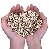 WINUSD 300Pcs Wooden Fucks | Bag of F*CKS, Jar of F Gift with No F*CKS to Give - Stress Relief, Funny Gag Mother's Day Gifts for Adults, Swear Jar for Anger Management (Office, Couples, Parties)