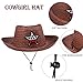 ZZIHAN Kids Cowboy Costume Vest for Boys Cowboy Accessories Hat Bandanas Sunglasses Metal Sheriff Badges Dress up for Toddlers Boys Girls Birthday Party Halloween Christmas Cosplay Gift 4-5T