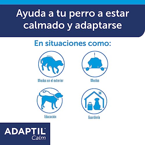 ADAPTIL Calm - Antiestrés para perros - Miedos, Ruidos Fuertes, Aprendizaje, Adopción - Collar S para Perros Pequeños