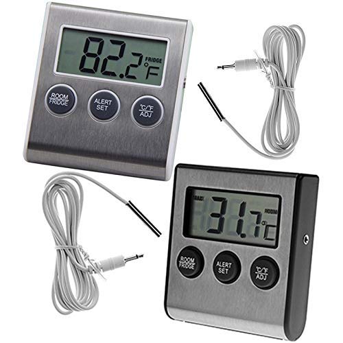 Termometro per Frigorifero e congelatore Allarme Bassa Temperatura Monitor Temperatura Fredda Metallico