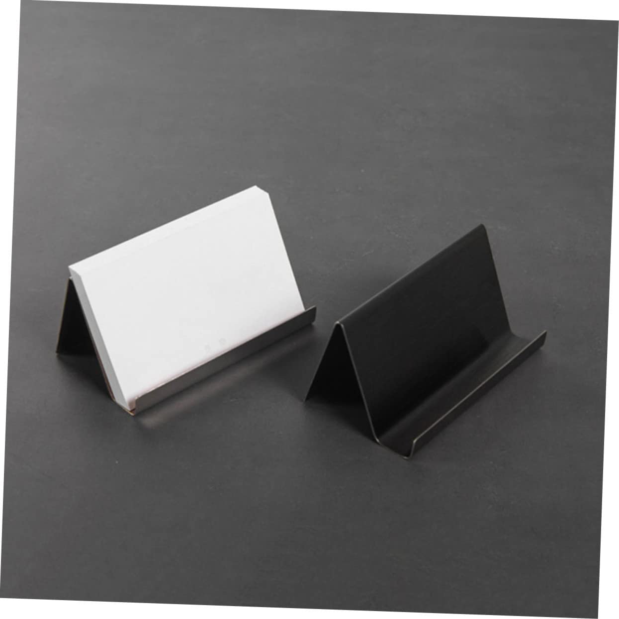 Ciieeo 6pezzi Portacarte Da Scrivania Inossidabile Da Espositori Organizer Elegante Per Ufficio e Design Stabile Per Presentazione Professionale