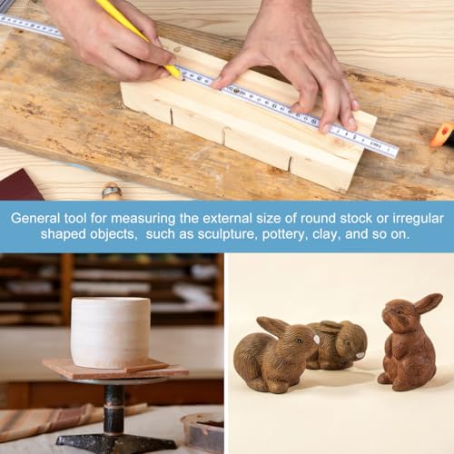ULTECHNOVO Messwerkzeuge Messschieber Zum Drechseln Von Holz Drechselwerkzeuge für Den Außenbereich Messschieber Holzdrehmaschinen für Die Innenmessung - Caliper