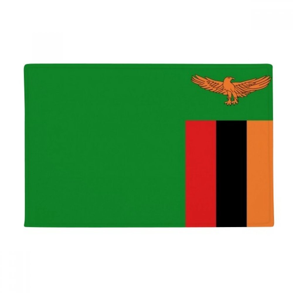 Drapeau Zambie Tapis Entrée Anti-Slip Tapis de Sol Intérieur 40x60