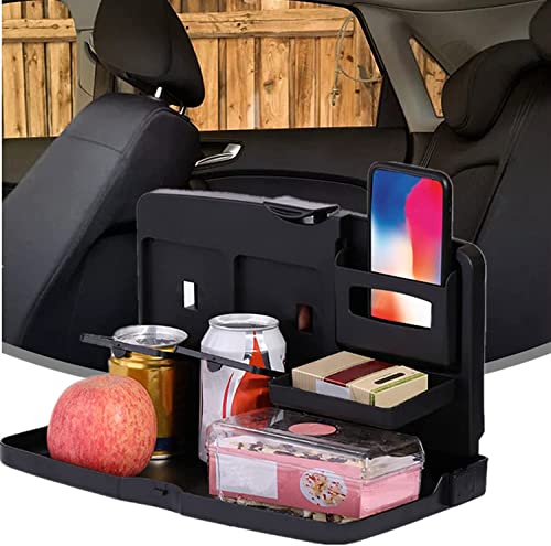 Image of Car Cup Holder, Meal Tray, Storage Rack, Rear Seat Dining Table, Fixed Storage, Tea Cup Holder, Car Interior Tray, Interior Decoration