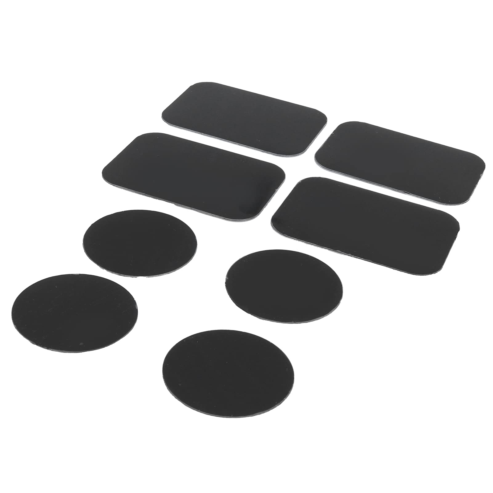 KIMISS 8 Pegatinas Autoadhesivas de Placas de Metal para Soporte Magnético para Coche, Soporte Magnético para Teléfono, Placas de Metal para Soporte de Teléfono, Pegatinas Magnéticas