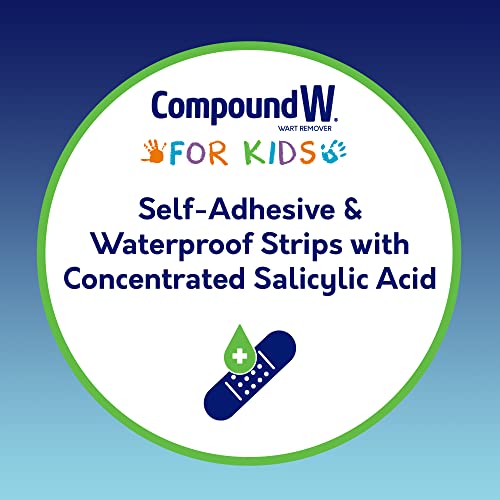 compound w one step wart remover strips for kids 10 medicated strips