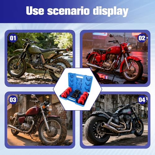 Image of Motorcycle Bike Fork Seal Driver Tool Kit 35-50mm