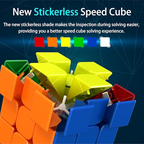 Image of HAWKISTER Kid Moyu Rs4M Magnetic 4X4X4 Speed Cube (96 Magnets Supporting) Adjustable Elasticity For Smooth Turning Dual Anti-Stick Design Stickerless Master Cube Puzzle