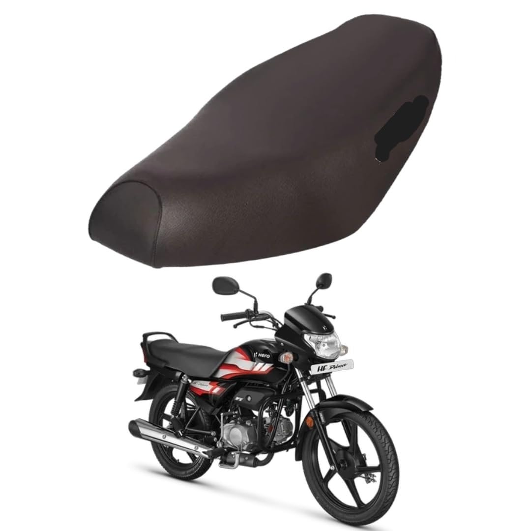 Ask HF Deluxe BS6 I3S Bike Seat Cover Protect from Rust and Dust, PU Leather Waterproof Durable Seat Cover (Black)-image-22