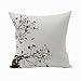 Nunubee poszewka na poduszkę w stylu vintage, z motywem ptaka, miękka dekoracyjna poszewka na poduszkę, z bawełny