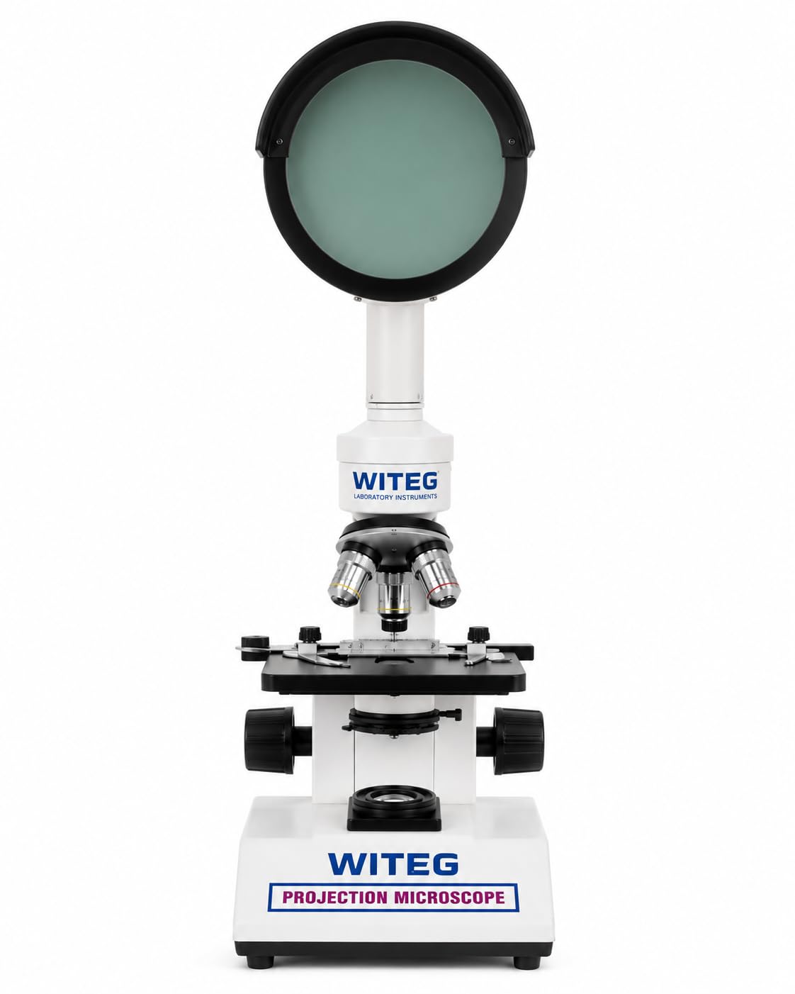 Deluxe Projection Microscope | Educational & Research Laboratory Microscope with 15cm Projection Screen | With 10x Eyepiece | 10X and 20X Objective |-picture-37