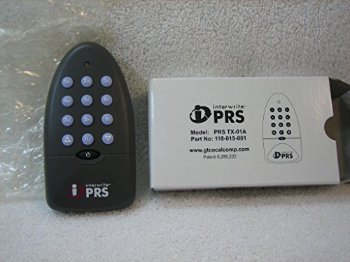 interwrite PRS Model: PRS TX-01A Part No: 118-015-001 Personal Response System Transmitter (GTCO Calcomp)