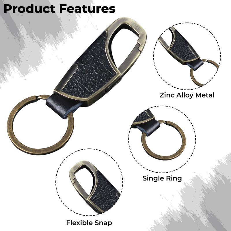 Image of Kraptick Keychain - Unisex Stainless Steel Key Holder for Bike, Car, Scooter & Home Compact Durable Rust-Resistant Keyring for Travel, Office & Daily Use-VV
