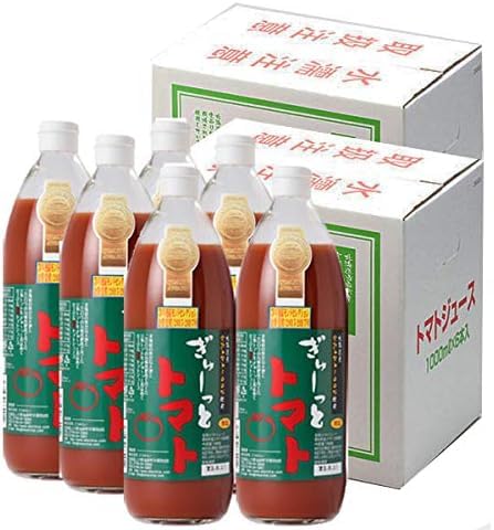 【エコみらい】ぎゅーっとトマト 無塩 1000g × 12本 100% 北海道産 トマトジュース|完熟トマト100% │ 食塩無添加・無添加・濃厚なのに後味さっぱり │