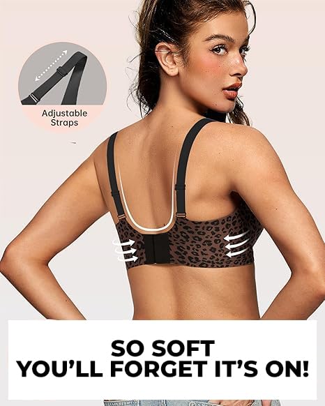 Image of JellyLift Seamless Wireless Jelly Bra for Women | No Underwire, Deep V Invisible T-Shirt Bra | 360 Jelly Support, Adjustable Straps | S-3XL