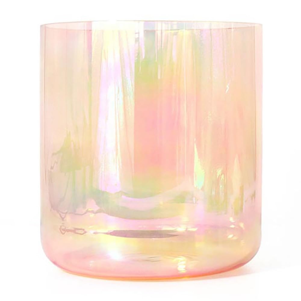SBCGFY Alchemist Orange Crystal Singing Bowl, Clear Quartz Singing Bowl, Handmade, Meditation Props, Relieve Fatigue Anxiety, For Beginners Professionals,