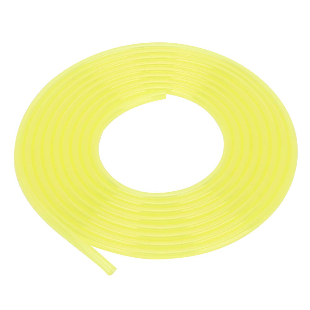 Raguso Yellow 3 Meters Fuel Line Hose Fuel Pipe Plastic Petrol Tube Gasoline Fuel Pipe Chainsaws Lawn Mower Trimmer Accessories(3 * 5Mm)