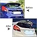 Cninba13 Auto Exterior Rear Spoiler Kit, Car Rear Trunk Lid Spoiler Wing Decoration, Rear Roof Boot Window Spoiler Glossy Black For Ford Fiesta ST-Line 2008-2017