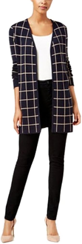 charter club plaid cardigan sweater coat