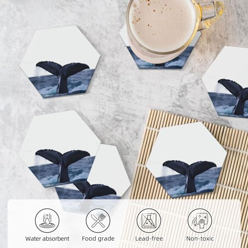 Dessous de verre céramique avec support support liège table lot de 6 - 6