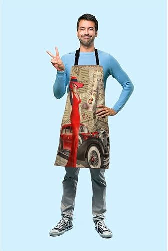 Miniatura 3 de Beabes Delantal de cocina Delantal de cocina Delantales de cocina Restaurante Chef Limpieza del hogar Servicio