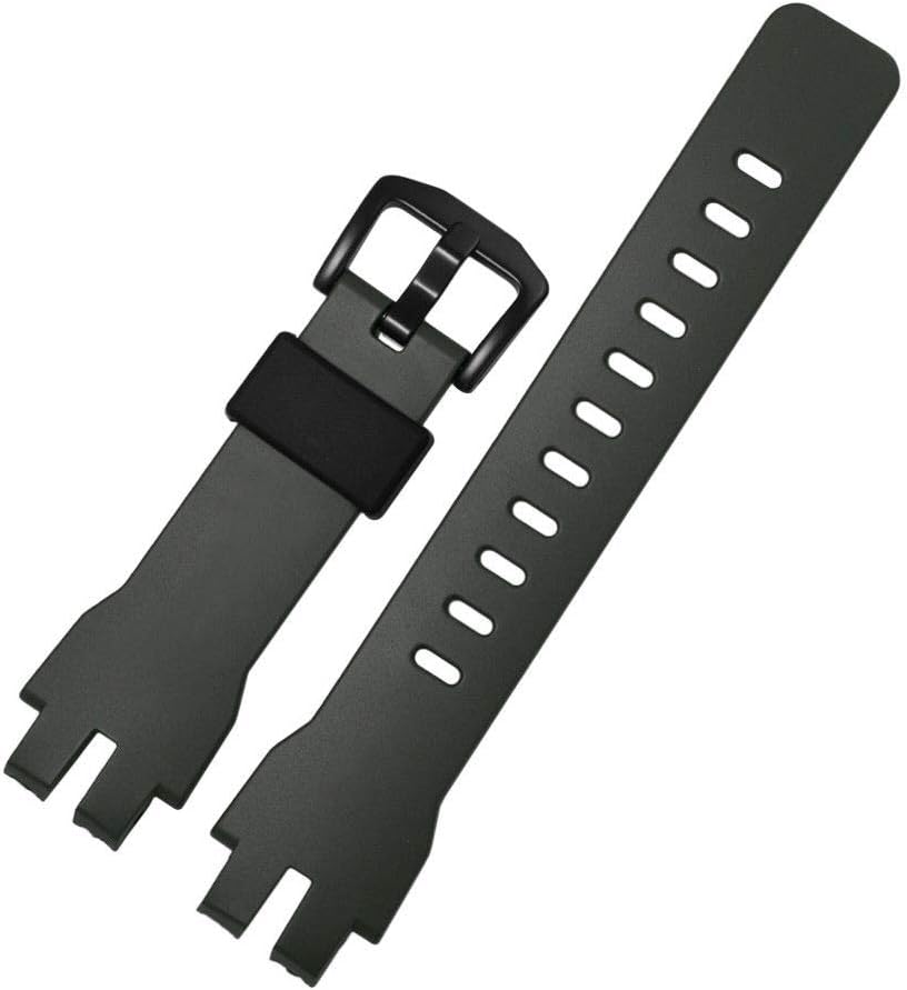 Poonkuos Waterproof Watch Band for Casio PROTREK PRG-300 PRW-6000/6100/3000/3100 - Replacement Resin Strap(Navy Green)