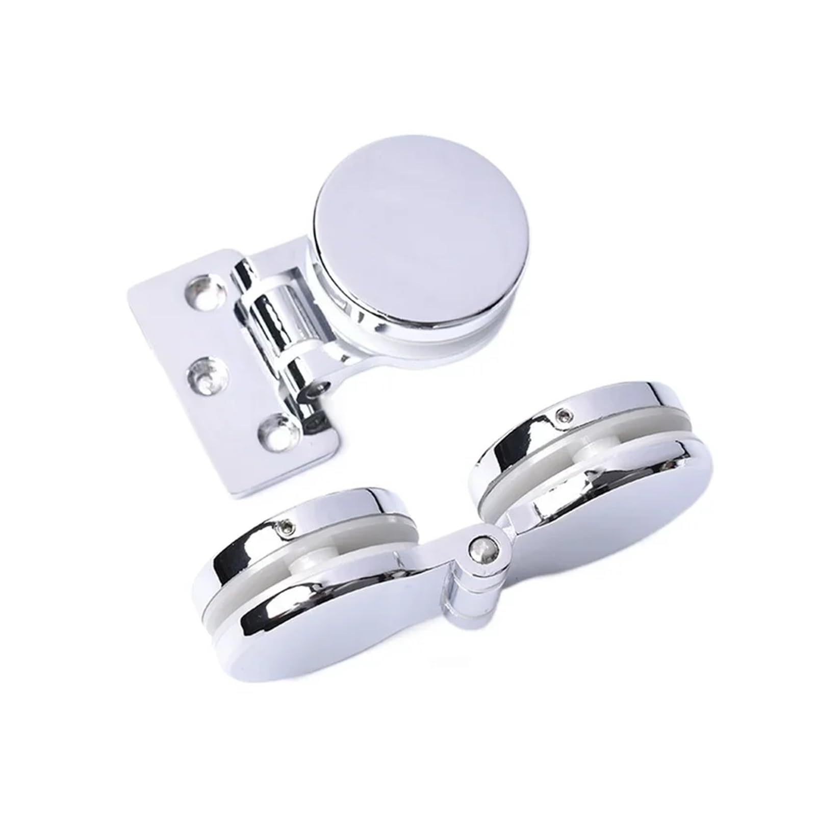 Bisagras de puerta vidrio for baño aleación zinc 2 piezas
