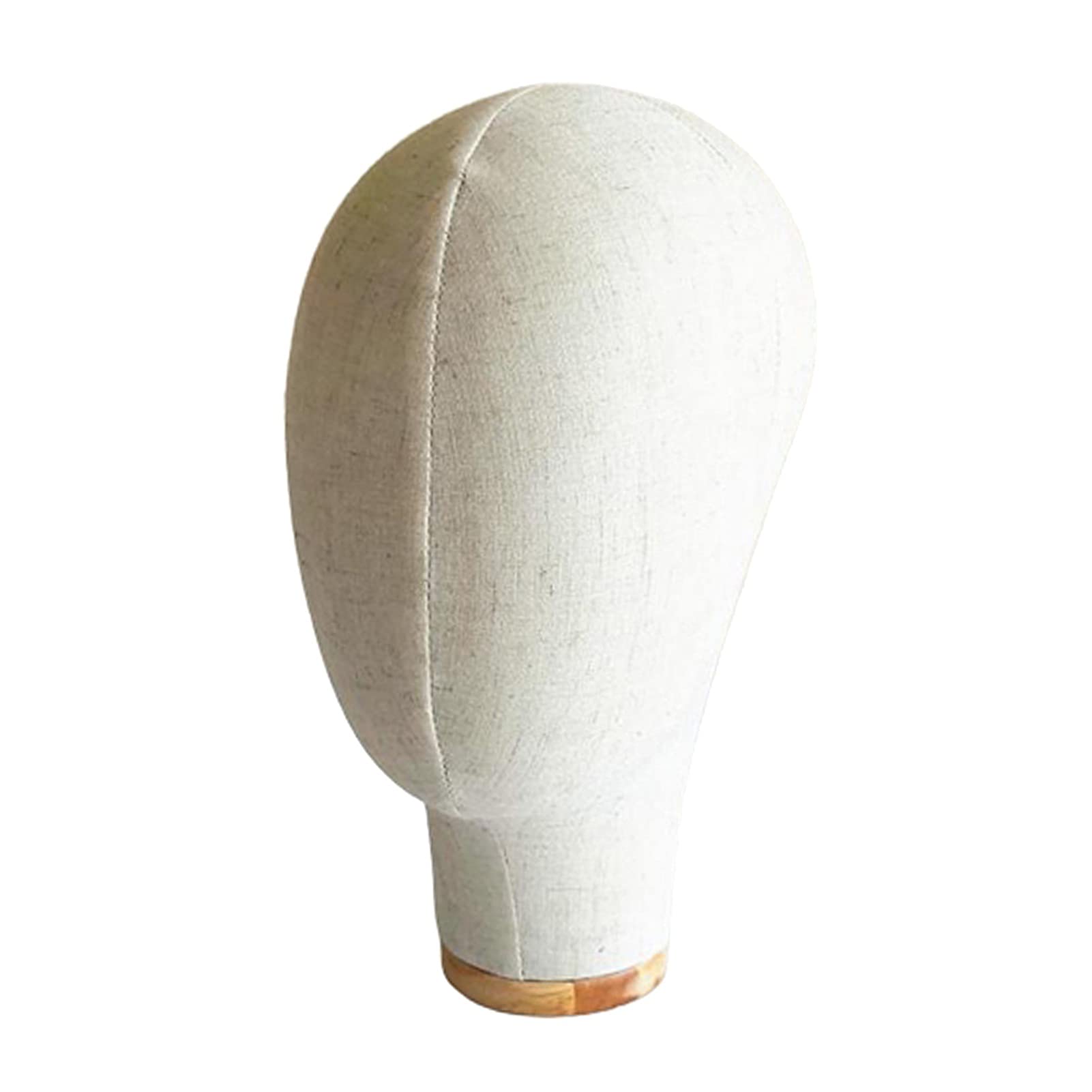 Cabeza de maniquí de corcho de 21.26 pulgadas con pelo real para pelucas