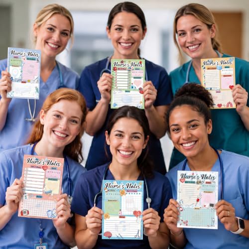 Image of Eaasty 6 Pack Kids Pretend Play Notepads,Nurse