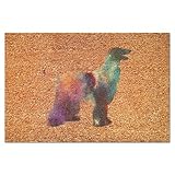 Antidérapant et durable : ce paillasson intérieur avec un fond en PVC (n'endommage pas le sol) aide à rester en place et ne glisse pas. Veuillez vous assurer qu'il n'y a pas d'eau ou de poussière sur le sol lorsque vous utilisez le paillasson intérieur et assurez-vous que le tapis repose à plat avant utilisation.